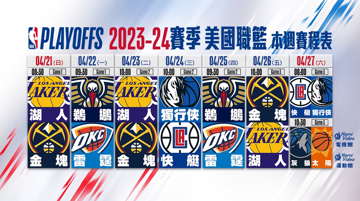 2023-24賽季 美國職籃 賽程表