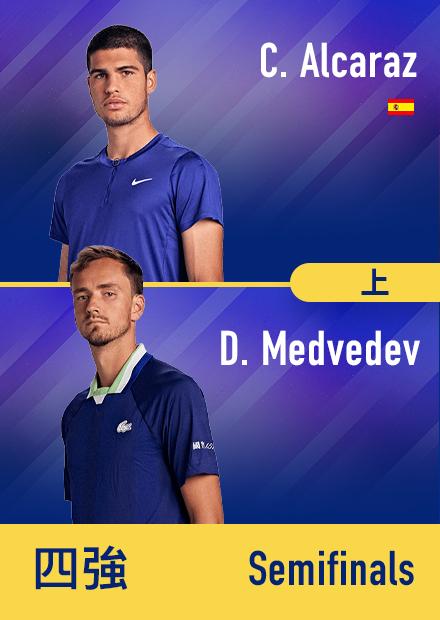 0909_美網男單四強_阿爾卡拉斯_梅德韋傑夫_上