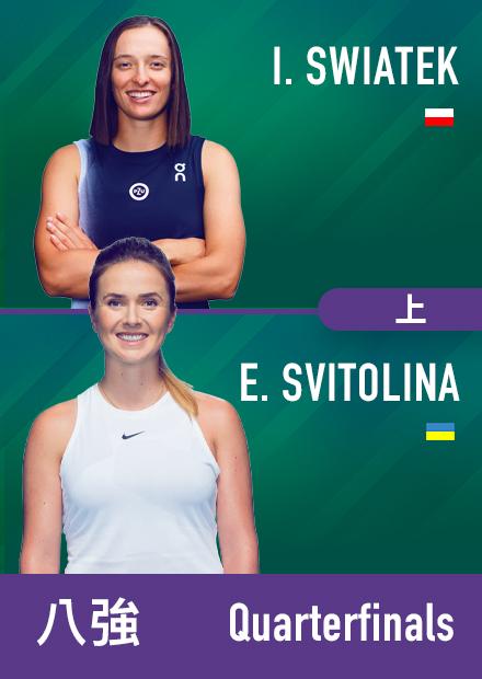 0711_溫網女單八強_斯威雅蒂_斯維托莉娜_上